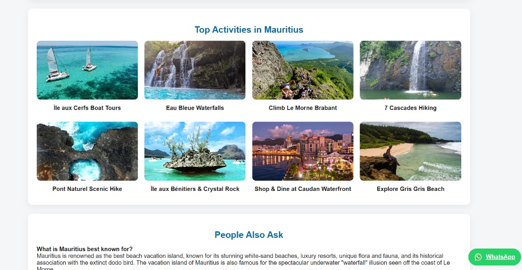 Mauritius Tourism Portal